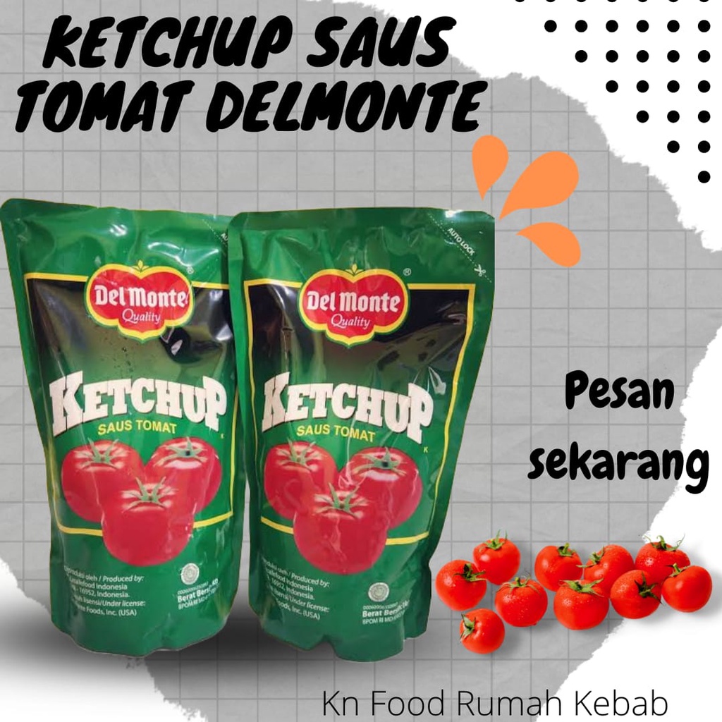 

Saos Tomat Delmonte Kemasan Plastik Warna Hijau 1000 Gram