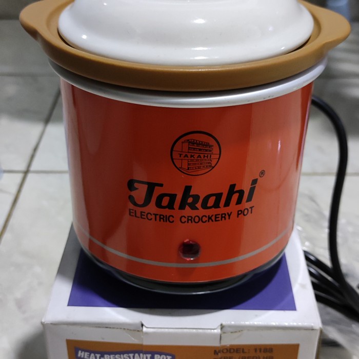 Tutup Keramik Slow Cooker Slowcooker Takahi 0.7L 0.7 Liter