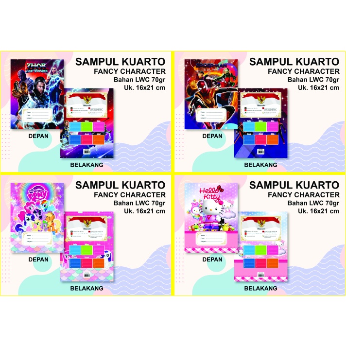 

Sampul Buku Kertas Kwarto SIDU 38-58 Gambar karakter