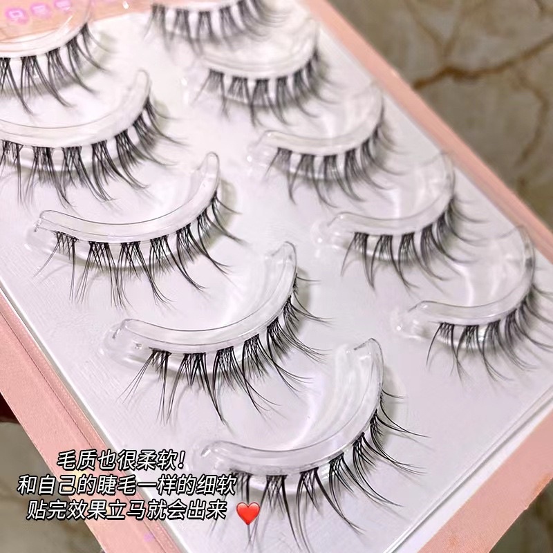 F134 - 5 PASANG FAIRY LASHES - DOUYIN MAKEUP - Natural Japan Eyelash Fairy Extension Lashes Makeup Tools  THAILAND KOREAN MAKEUP LOOK - BULU MATA PALSU Professional Spike Lashes
