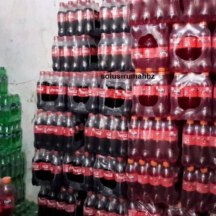 botol 12pcs soda 390 ml Coca Cola Fanta Sprite Pack Box Karton 390ml