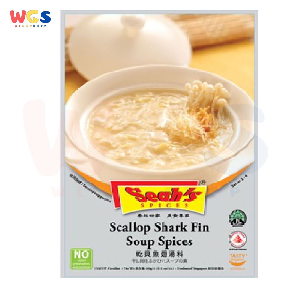 Seah's Scallop Shark Fin Soup Spices 66gr - Bumbu Sup Sirip Hiu Scallop