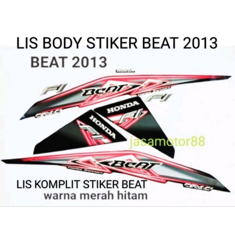 LIS BODY STIKER BEAT FI ESP 2013 WARNA PINK