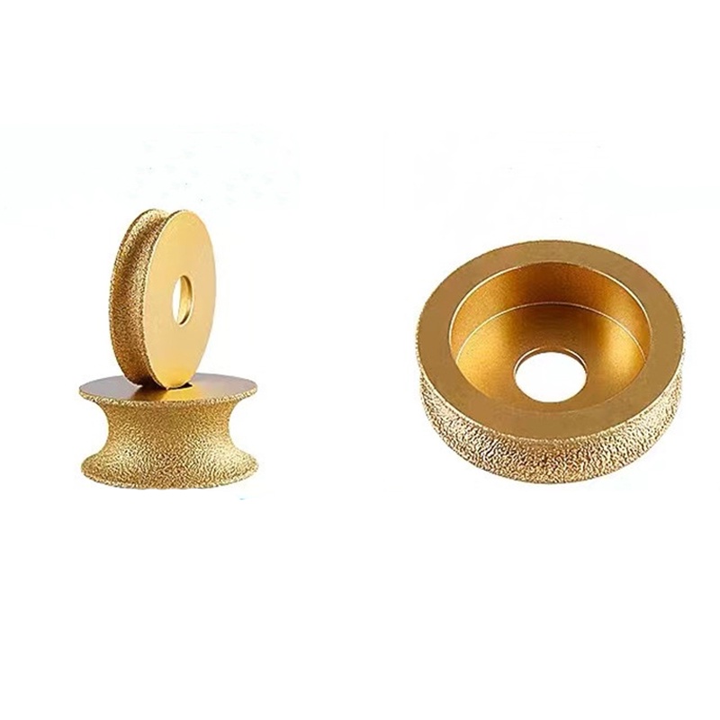 10mm Roda Mata Gerinda Granit Diamond Grinding Wheel Emas Cakram Untuk Edge Grinding