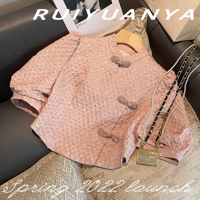 #Sisjuly# Setelan gaya pengadilan vintage baru wanita wanita bordir atasan pendek setengah rok tubuh