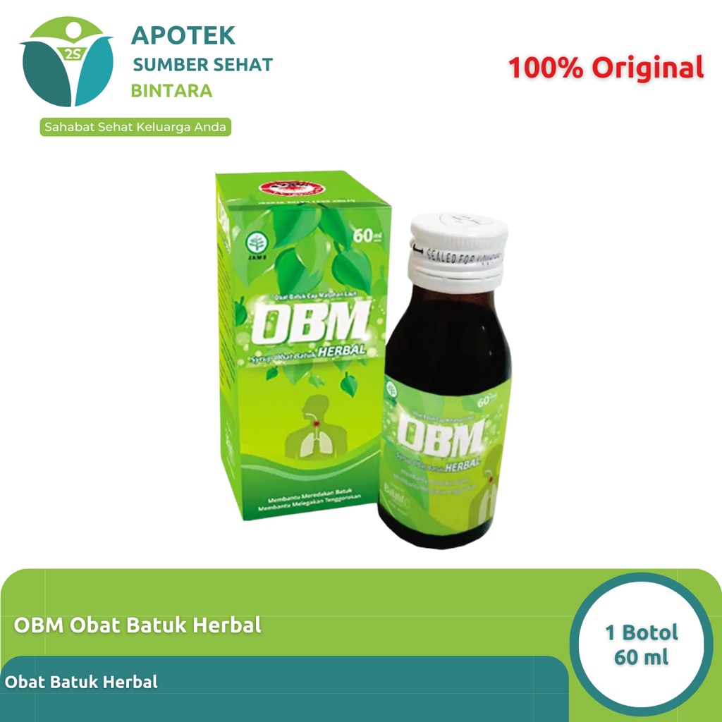 Jual Obm Syrup Obat Batuk Herbal 60ml Shopee Indonesia