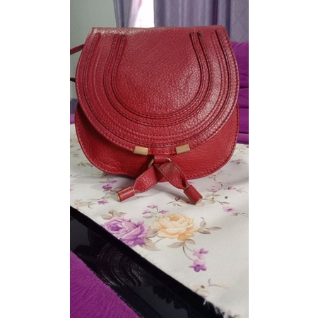 tas sling kulit brand chloe preloved