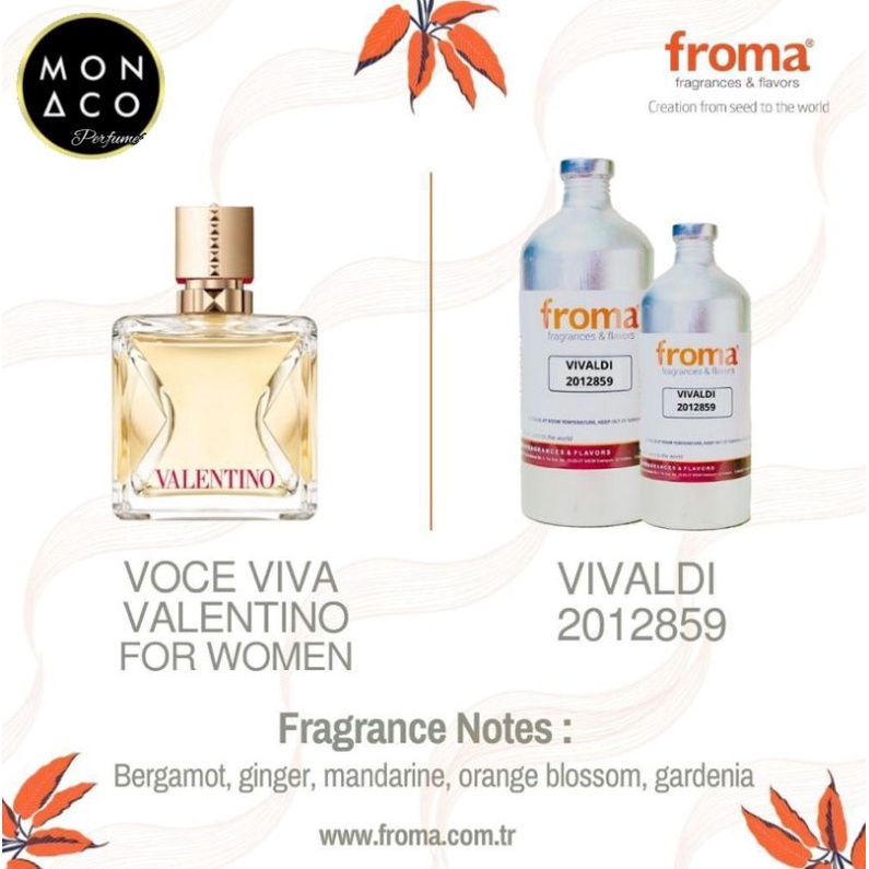 BIBIT PARFUM VOCE VIVA VALENTINOO BY FROMA - ASLI 100%