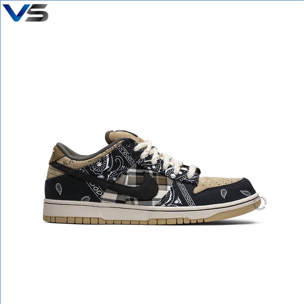 Sneakers Travis Scott x Dunk Low Premium QS SB 'Cactus Jack' L3 Sepatu