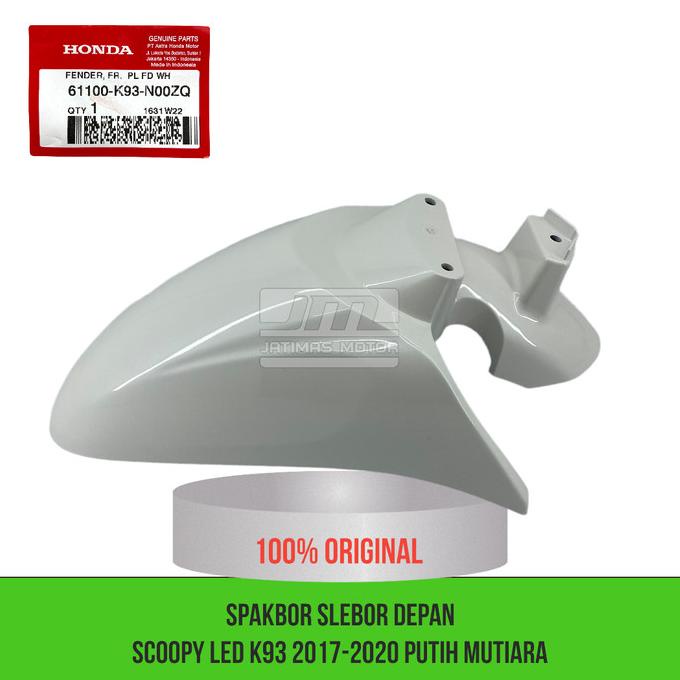 Spakbor slebor depan scoopy LED K93 putih mutiara 61100-K93-N00ZQ
