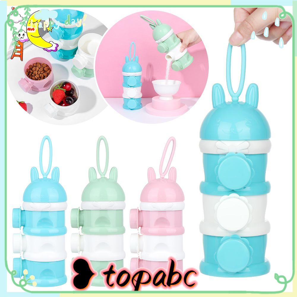 Top dispenser Botol Susu Formula Bayi 3 Tingkat Portable Untuk Travel