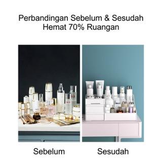 RAK KOSMETIK 3 TINGKAT DAN 2 LACI / RAK SUSUN  / Rak Kosmetik Wanita Meja Rias Mini MAKE UP Makeup MULTIFUNGSI [MF]