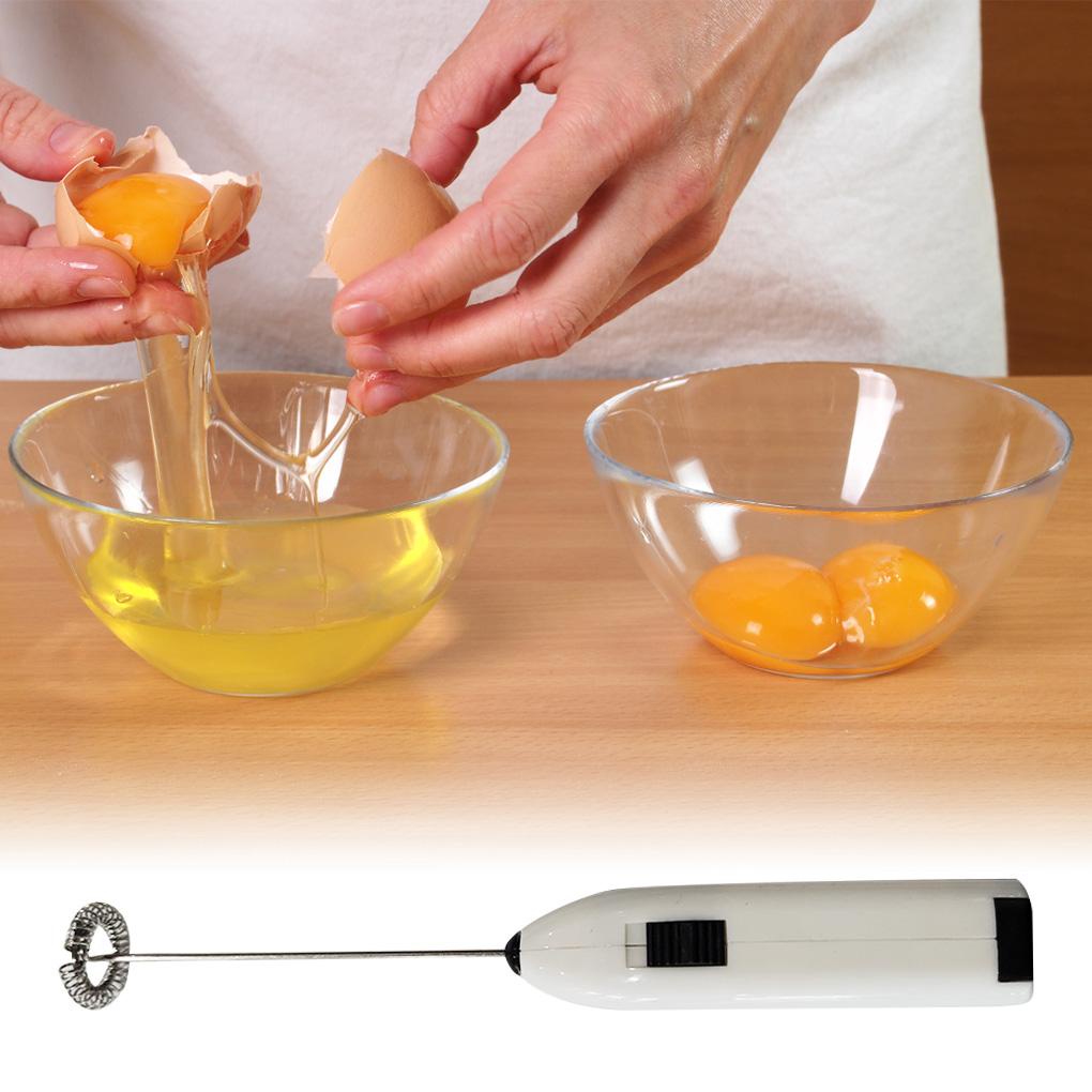 Milk Frother Alat Dapur Rumah Tangga Kocokan Telur Elektrik Baterai Pengaduk Tangan Manual Genggam Untuk Membuat Kue