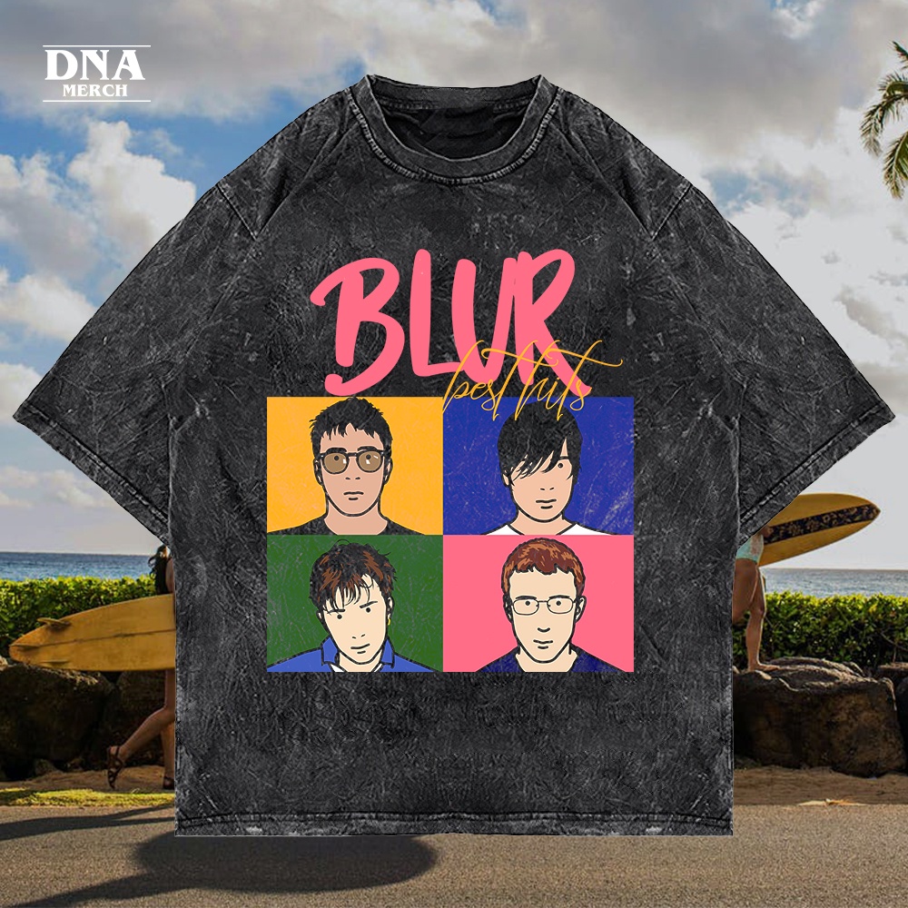 Blur / Kaos band blur washed oversized / Band Tshirt