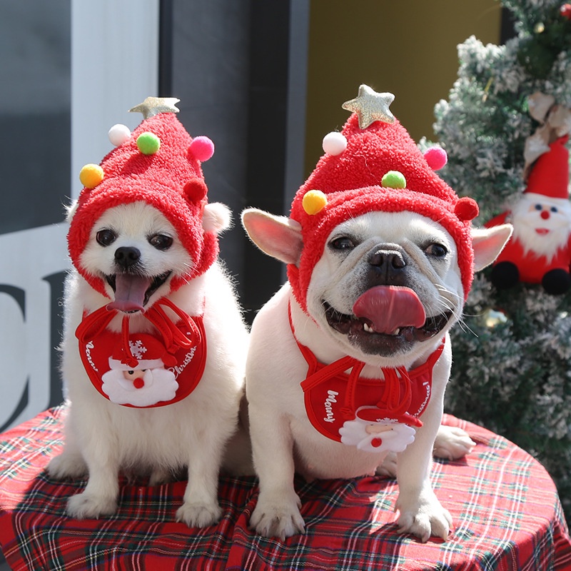 SWEATER BAJU anjing kucing hewan pets baju lucu natal christmas new year PET CLOTHES COSTUME RAINDEER CHINESE COLLAR