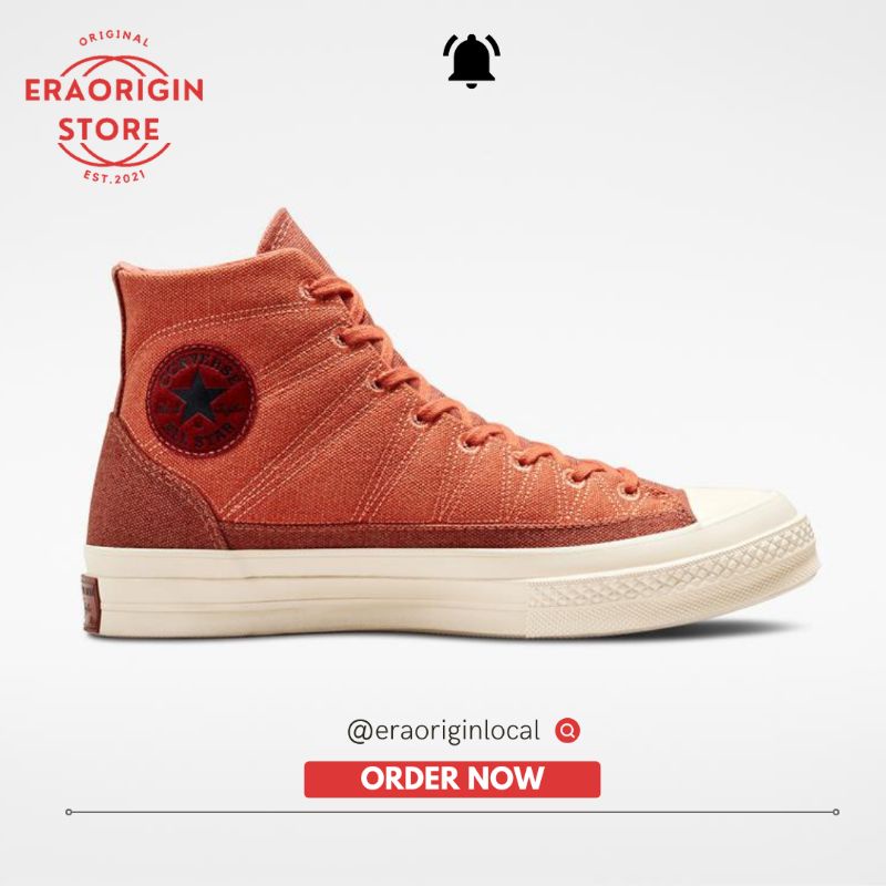 Sepatu Converse Pria Chuck Taylor 70 Hiking Stitched Hi Terracotta Original