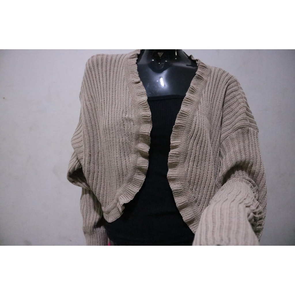 Kardigan rajut wanita/Kardigan crop/Kardigan wanita Nazwaadinda Lace Cardigan Bolero Knit