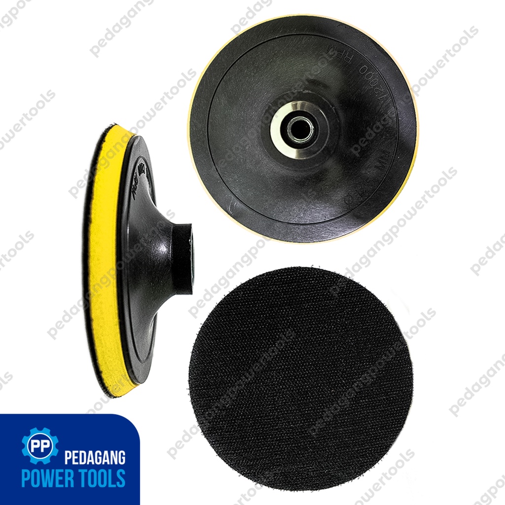 TATAKAN VELCRO 5&quot; INCH M14 AMPLAS BULAT PEREKAT WOL BUSA POLISHING PAD