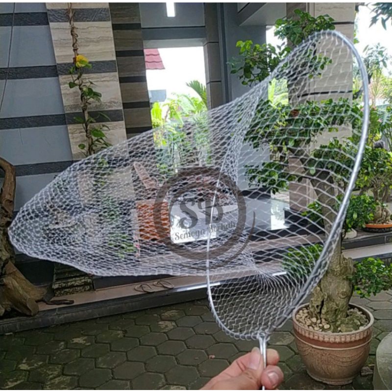 Jaring Seser Serok Ikan Udang Bahan Senar + Ring