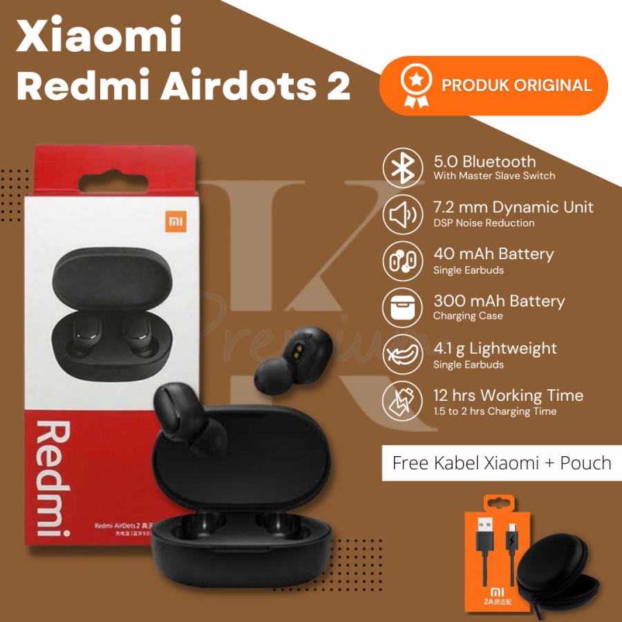 Xiaomi Tws Airdots Earphone Bluetooth