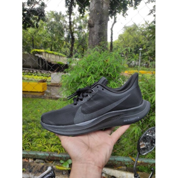 Sepatu Pria Full Black Hitam Tali Kualitas Premium