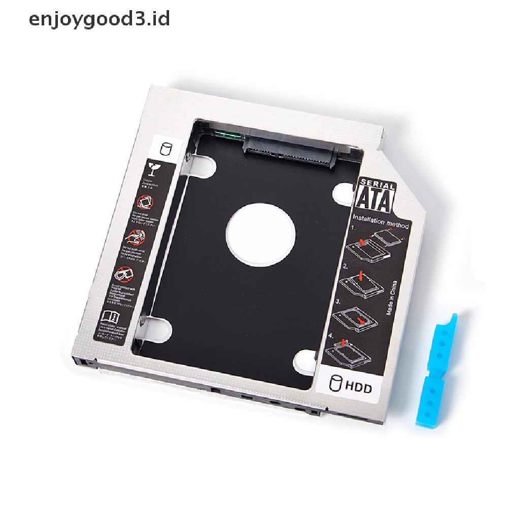 Caddy Hardisk HDD SSD SATA 2nd 12.7mm Tanpa Sekrup Untuk Laptop CD DVD-ROM