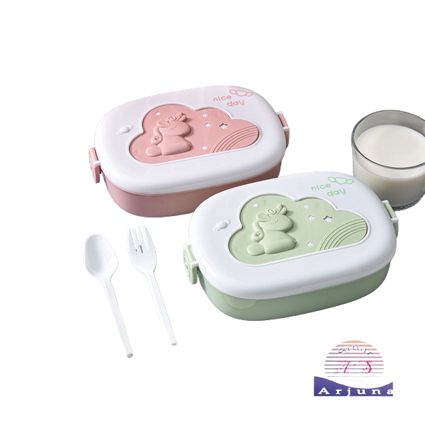 kotak bekal anak motif unicorn/ lunch box container microwavable heated/ MOTIF UNICORN