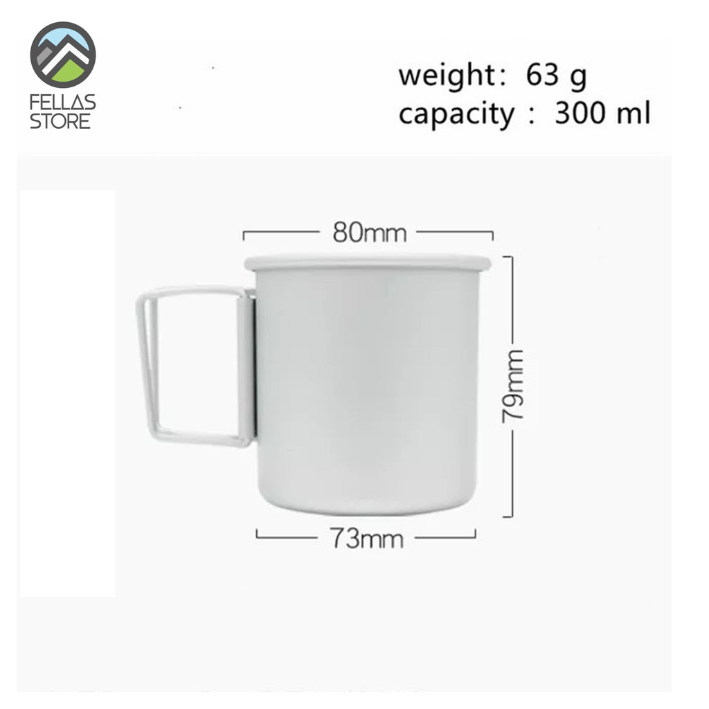 Alumunium Mug 300ml