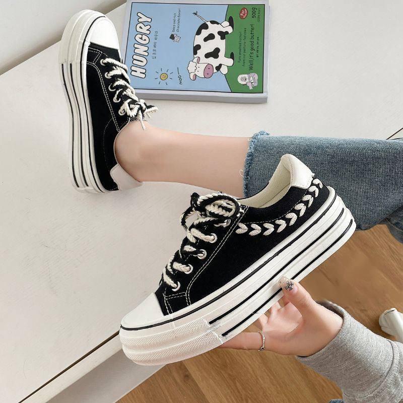 0701 Sepatu Sneakers Wanita Import Kekinian