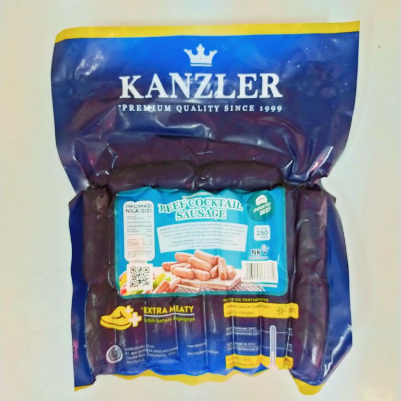 

Kanzler Sosis Beef Cocktail 250gr Instant Sameday Ready Sukmajaya