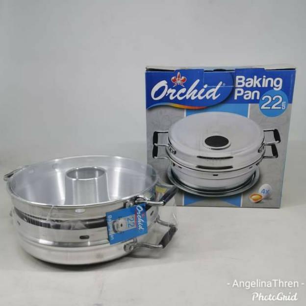 [MAREM] BAKING PAN 4 TELUR 22CM ORCHID SET - BAKINGPAN 22CM ORCHID ALUMUNIUM