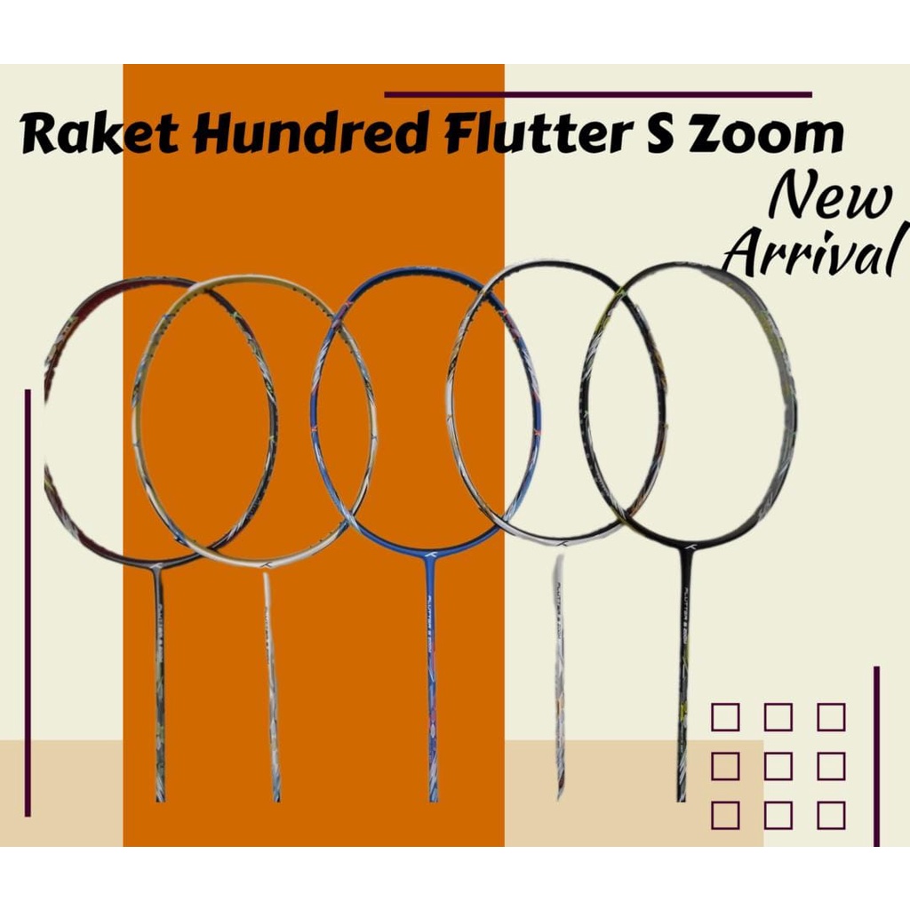 Raket Badminton Hundred Flutter S Zoom Raket Hundred