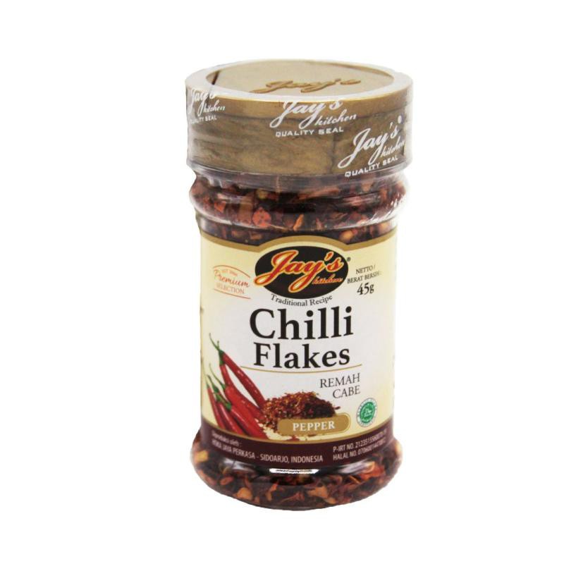 Jual Chili Flakes JAYS / Bubuk Cabai ukuran 45 gr Shopee Indonesia