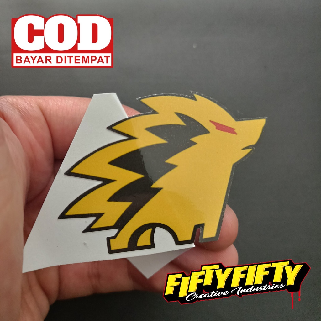 Stiker Print Cut ESPORT ONYX Stiker Printing Laminasi Glossy Stiker Motor Mobil Helm Sudah Membentuk Pola Desain