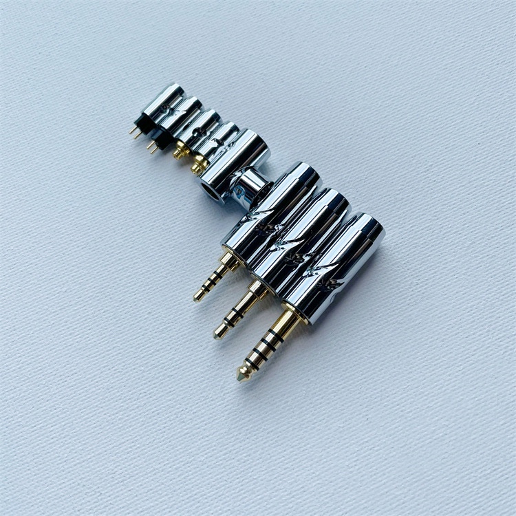 1pc plug Konektor Headphone MMCX / 0.78 / A2DC pin socket slider Ukuran 3.5mm / 2.5mm / 4.4mm