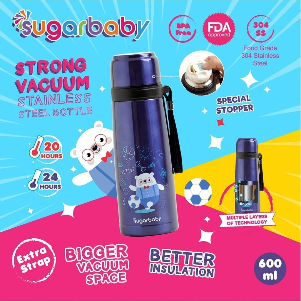 Sugarbaby STRONG Vacuum Stainless Steel Bottle | Termos Air