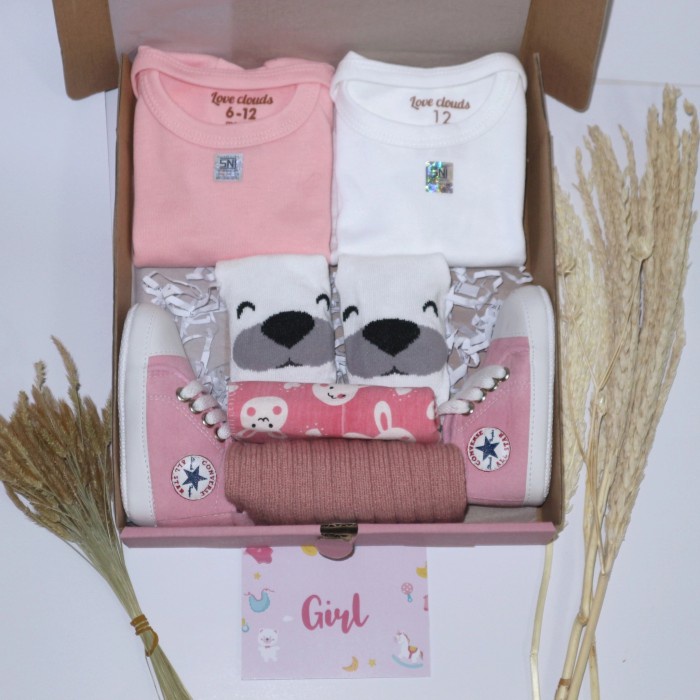 

(COD) Hampers baby Newborn / Kado Bayi Premium / Baby Gift Set - pink