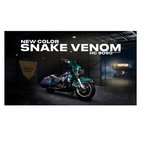 Pilox Diton Premium Snake Venom HC 9090 400ml Harley Unique 5 Warna Unik Bunglon Pelangi H 9090 HC9090 H9090 pilok pylox pylok