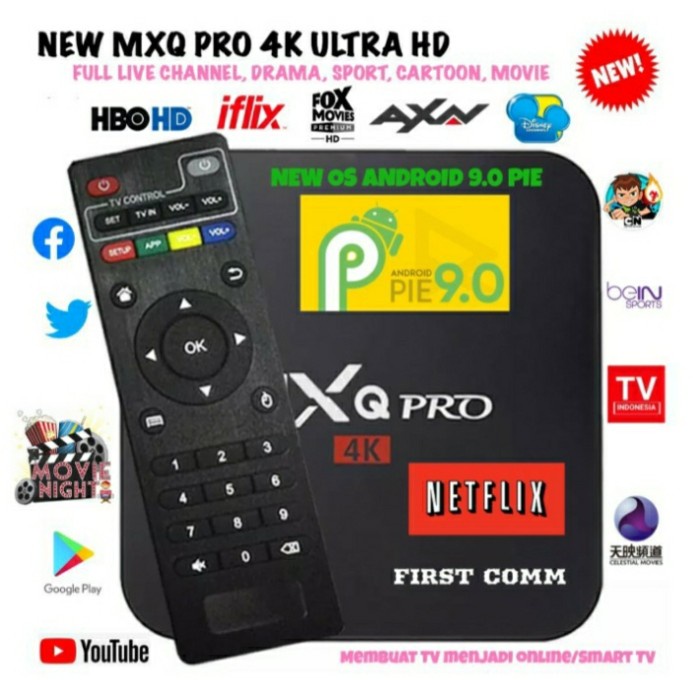 Tv Box Tv Box Android 2 + 16Gb Mxq Pro Pointer Keyboard 4K Internet Smart Tv