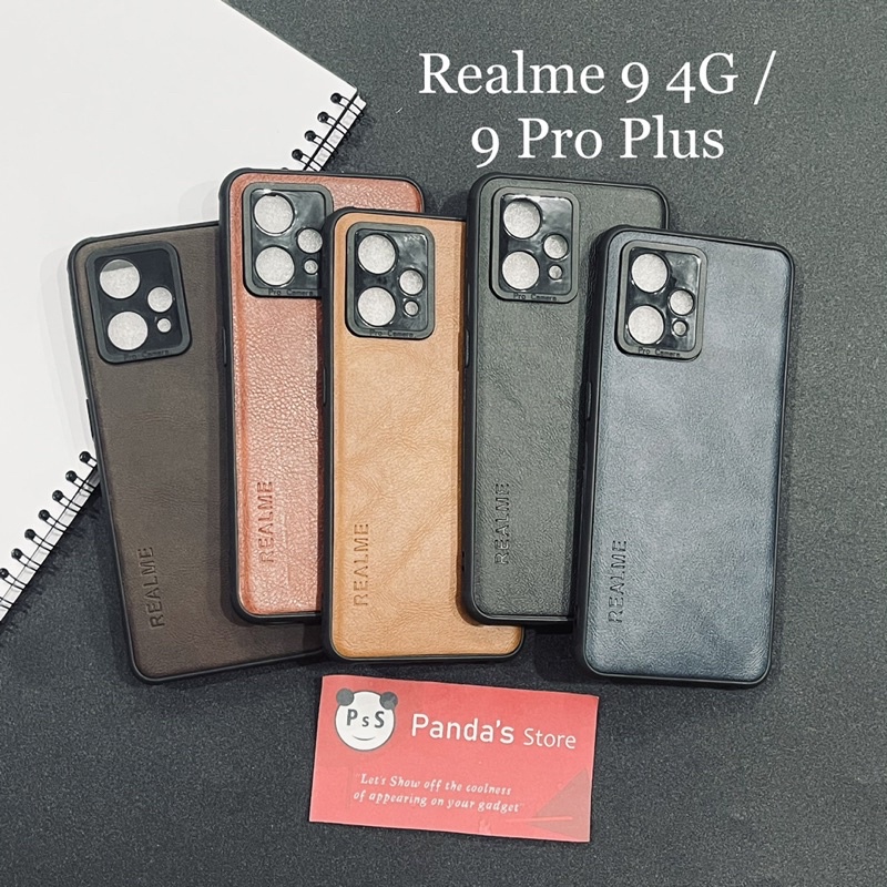 Leather Case Realme 9 / 9 Pro+ Softcase Kulit Elegan Casing Slim Fit