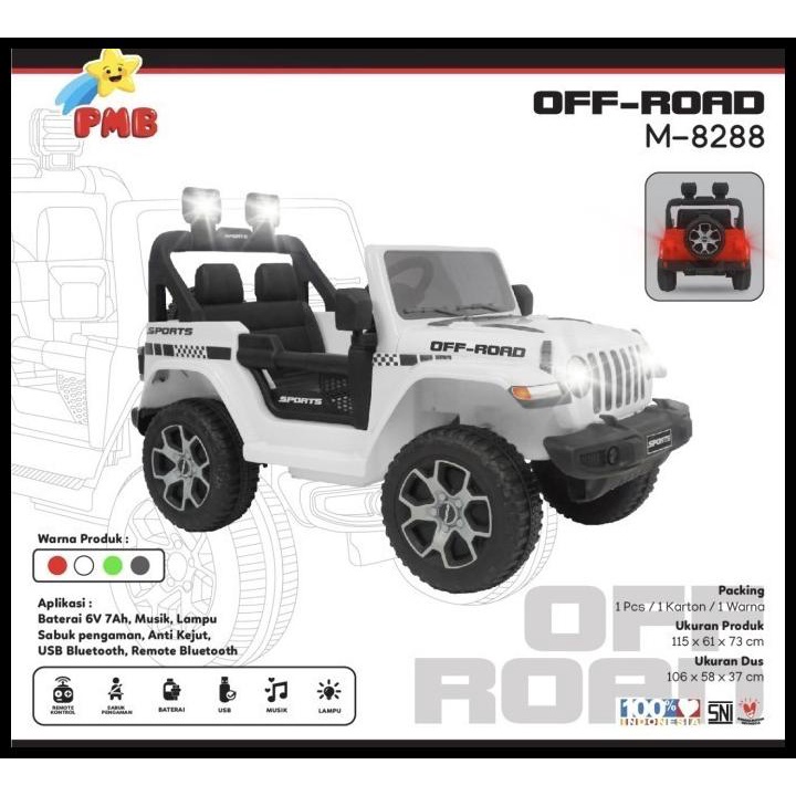Promo Mainan Anak Mobil Aki Jeep Rubicon Pmb