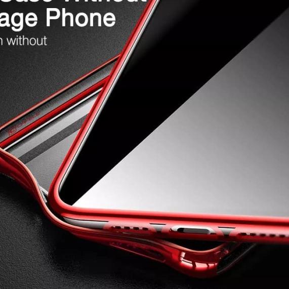 CAFELE ORIGINAL NEWEST PLATING CASE FOR IPHONE 11/11 PRO/11 PRO MAX - Merah, IP 11 PRO MAX