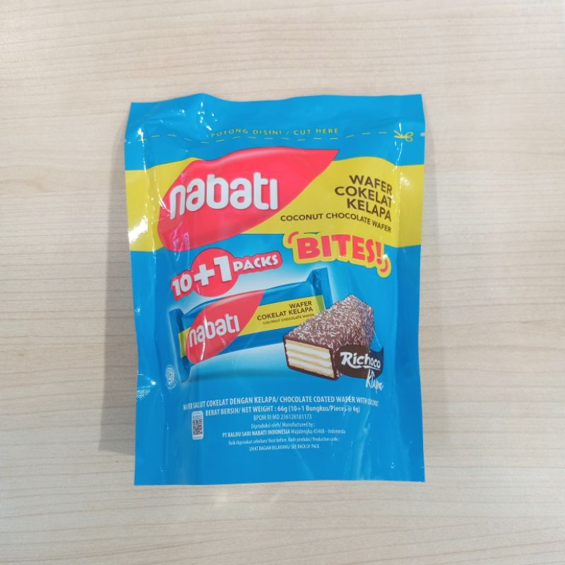 

NABATI Bites ! Wafer Cokelat Kelapa 66gr