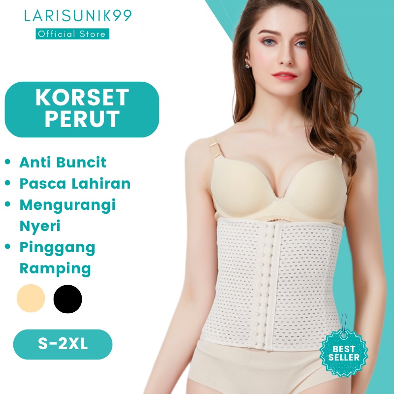 Korset Pelangsing Perut Pengecil Pinggang Corset Waist Trainer Baju Pelangsing Wanita