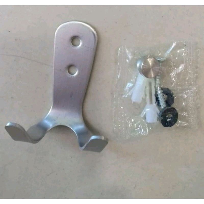 Roobe hook stainless murah 304 / Kaitan baju single stainless / cantolan baju / gantungan baju murah