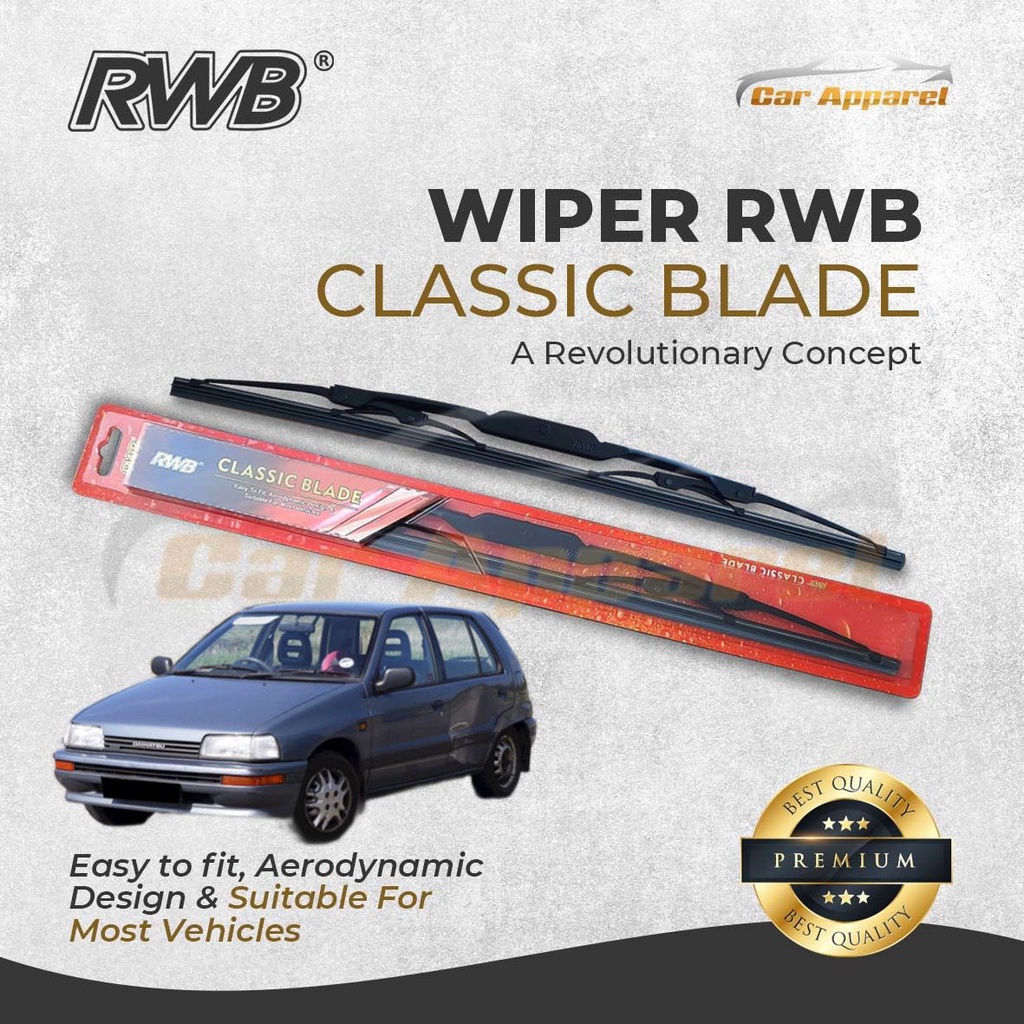 Wiper RWB Classic Charade 1.0 CX Hatchback Hybrid / Windshield Charade 1.0 CX