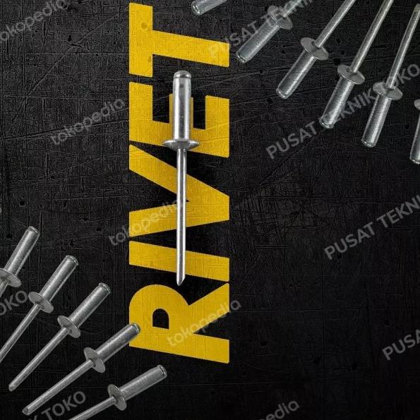 NUFFOS PAKU RIVET 4 MM - BLIND RIVET 4 MM x 12.7 MM - NUFFOS 550