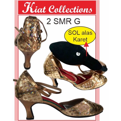 Sepatu Alas Sol Karet Pesta Resepsi Heels 7cm model terbaru elegan