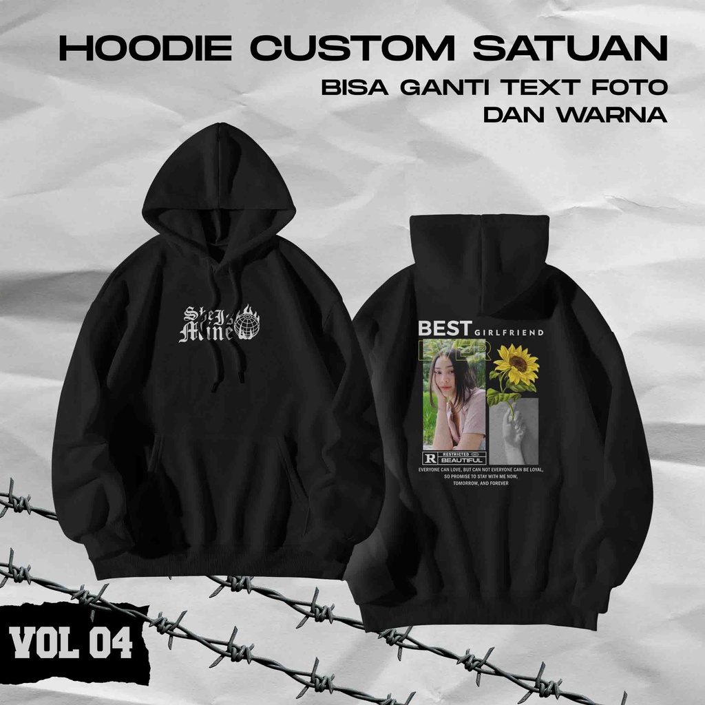 Jaket Sablon Custom / Custom Hoodie / Jaket Custom Desain Sendiri / Jaket Custom Sablon Satuan / Jak