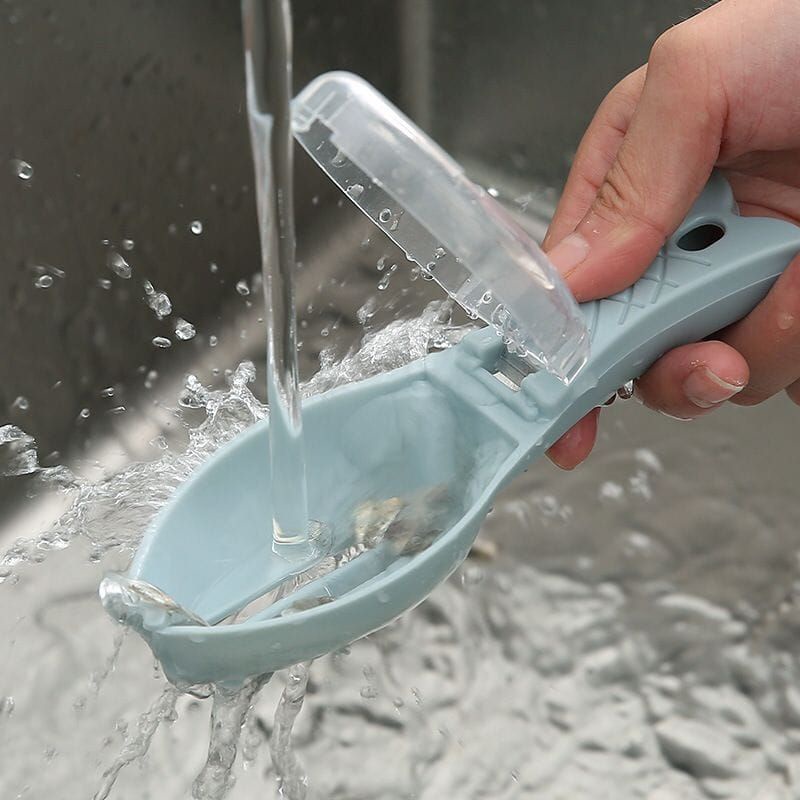 LS Alat Pembersih Sisik Ikan Pengupas Sisik Ikan Pengikis Praktis Serutan Pisau Sisik Ikan Stainless Steel Fish Scale Peeler